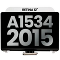 Complete LCD Display Assembly For MacBook 12" A1534 (2015) (Used OEM Pull: Grade A) (Silver)