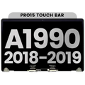 Complete LCD Display Assembly For MacBook Pro 15" A1990 (2018-2019) (Used OEM Pull: Grade A) (Silver)