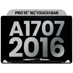 Complete LCD Display Assembly For MacBook Pro 15" A1707 (2016-2017) (Used OEM Pull: Grade B) (Space Gray)