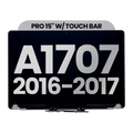 Complete LCD Display Assembly For MacBook Pro 15" A1707 (2016-2017) (Used OEM Pull: Grade A) (Space Gray)