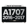 Complete LCD Display Assembly For MacBook Pro 15" A1707 (2016-2017) (Used OEM Pull: Grade A) (Silver)