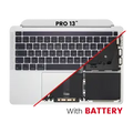 Top Case with Battery and Keyboard (ISO UK) For MacBook Pro 13" A2338 (2020) (Silver)