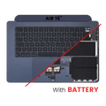 Top Case with Battery and Keyboard (ISO UK) For MacBook Air 15" A2941 (2023) (Midnight)