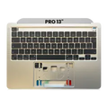 Top Case with Keyboard (ISO UK) For MacBook Pro 13" A2338 (2020) (Silver)