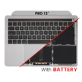 Top Case with Battery and Keyboard (ANSI US) For MacBook Pro 13" A2159 (2019) (Space Gray)