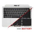 Top Case with Battery and Keyboard (ANSI US) For MacBook Pro 13" A2159 (2019) (Silver)