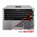 Top Case with Battery and Keyboard (ISO UK) For MacBook Pro 13" A1706 (2016) (Space Gray)