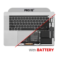 Top Case with Battery and Keyboard (ANSI US) For MacBook Pro 15" A1990 (2018-2019) (Used OEM Pull: Grade A) (Space Gray)