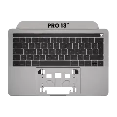 Top Case with Keyboard (ISO UK) and Trackpad For MacBook Pro 13" A1706 (2016-2017) (Used OEM Pull: Grade A) (Space Gray)