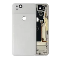 Back Housing W/ Small Components Pre-Installed For Google Pixel 2 (Genuine OEM) (Clearly White)