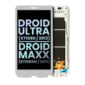 LCD Assembly With Frame For Motorola Droid Ultra (XT1080 / 2013) / Droid Maxx (XT1080M / 2013) (Genuine OEM) (White)