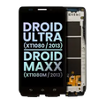 LCD Assembly With Frame For Motorola Droid Ultra (XT1080 / 2013) / Droid Maxx (XT1080M / 2013) (Genuine OEM) (Black)