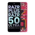 Inner OLED Assembly With Frame For Motorola Razr Plus 2024 / Razr 50 Ultra (XT2451 / 2024) / Razr Plus 2025 (XT2557) (Genuine OEM) (Hot Pink)