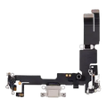 Charging Port Flex Cable For iPhone 14 Plus (Used OEM Pull) (Starlight)