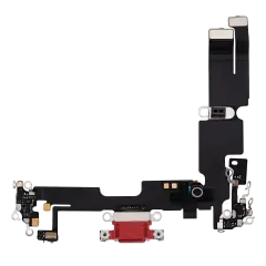 Charging Port Flex Cable For iPhone 14 Plus (Used OEM Pull) (Red)