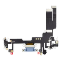 Charging Port Flex Cable For iPhone 14 (Used OEM Pull) (Blue)