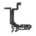 Charging Port Flex Cable For iPhone 14 Pro Max (Aftermarket Plus) (Gold)