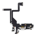 Charging Port Flex Cable For iPhone 14 Pro (Aftermarket Plus) (Silver)