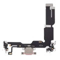 Charging Port Flex Cable For iPhone 15 Plus (Aftermarket Plus) (Pink)
