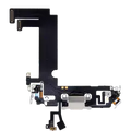 Charging Port Flex Cable For iPhone 12 Mini (Used OEM Pull) (White)