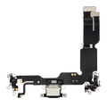 Charging Port Flex Cable For iPhone 15 Plus (Premium) (Black)
