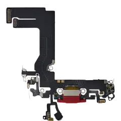 Charging Port Flex Cable For iPhone 13 Mini (Aftermarket Plus) (Red)