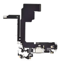 Charging Port Flex Cable For iPhone 15 Pro (Premium) (White Titanium)