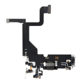Charging Port Flex Cable For iPhone 13 Pro (Used OEM Pull) (Graphite)