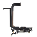 Charging Port Flex Cable For iPhone 13 Pro Max (Used OEM Pull) (Silver)
