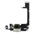 Charging Port Flex Cable With Board For iPhone 11 Pro (Used OEM Pull) (Silver)