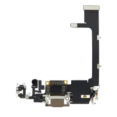Charging Port Flex Cable With Board For iPhone 11 Pro (Used OEM Pull) (Gold)