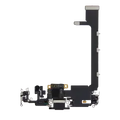 Charging Port Flex Cable With Board For iPhone 11 Pro Max (Used OEM Pull) (Space Gray)