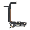 Charging Port Flex Cable For iPhone 13 Pro Max (Premium) (Silver)