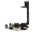 Charging Port Flex Cable With Board For iPhone 11 Pro (Aftermarket Plus) (Silver)