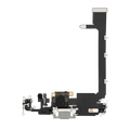 Charging Port Flex Cable With Board For iPhone 11 Pro Max (Premium) (Silver)