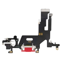 Charging Port Flex Cable For iPhone 11 (Premium) (Red)