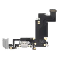 Charging Port Flex Cable For iPhone 6S Plus (Aftermarket) (Silver)