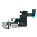 Charging Port Flex Cable For iPhone 6 (Used OEM Pull: Grade A) (Silver)