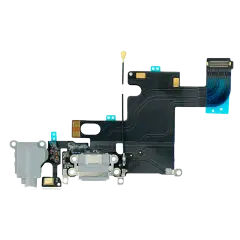Charging Port Flex Cable For iPhone 6 (Used OEM Pull: Grade A) (Silver)