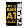LCD Assembly With Frame For OPPO A98 / A1 (2023) (Refurbished) (All Colors)