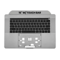 Top Case with Keyboard (ANSI US) For MacBook Pro 15" A1707 (2016-2017) (Used OEM Pull: Grade A) (Space Gray)