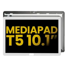 LCD Assembly Without Frame For Huawei MediaPad T5 10.1" (with Home button Version) (Refurbished) (White)