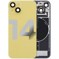 Back Glass w/ MagSafe Magnet & NFC & Flashlight Flex For iPhone 14 (Used OEM Pull: Grade A) (Yellow)