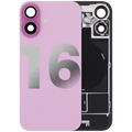 Back Glass w/ MagSafe Magnet & NFC & Flashlight Flex For iPhone 16 (Used OEM Pull: Grade B) (Pink)