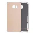 Back Cover Glass For Samsung Galaxy S6 Edge (No Logo) (Aftermarket Plus) (Gold)