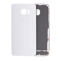Back Cover Glass For Samsung Galaxy S6 Edge (No Logo) (Aftermarket Plus) (White)