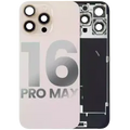 Back Glass w/ MagSafe Magnet & NFC & Flashlight Flex For iPhone 16 Pro Max (Used OEM Pull: Grade A) (Desert Titanium)