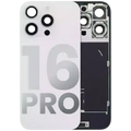 Back Glass w/ MagSafe Magnet & NFC & Flashlight Flex For iPhone 16 Pro (Used OEM Pull: Grade A) (White Titanium)
