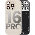Back Glass w/ MagSafe Magnet & NFC & Flashlight Flex For iPhone 16 Pro (Used OEM Pull: Grade B) (Desert Titanium)