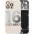 Back Glass w/ MagSafe Magnet & NFC & Flashlight Flex For iPhone 16 Pro Max (Used OEM Pull: Grade B) (Desert Titanium)